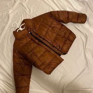 BROWN PUFFER JACKET